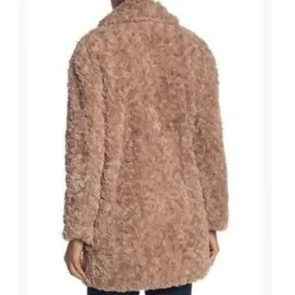 🖤 Philosophy | Women's Tan Faux Fur Teddy Bear Coat | Size Small - Picture 5 of 8